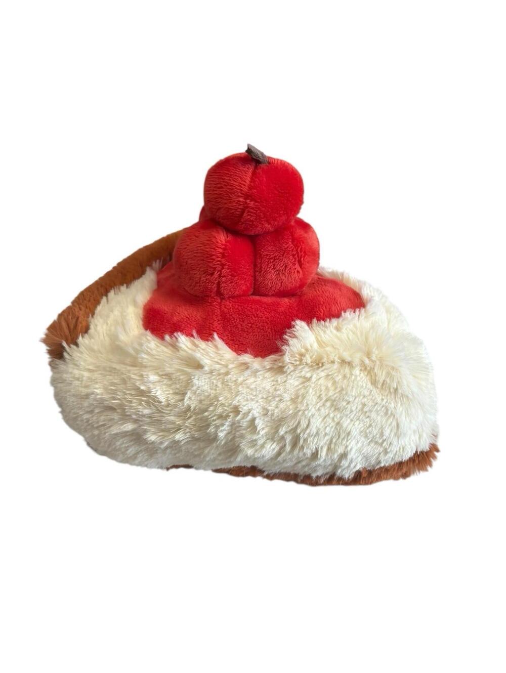 Squishable Retired 9” Mini Comfort Foods Cherry Cheesecake Plush Slice - Picture 3 of 6